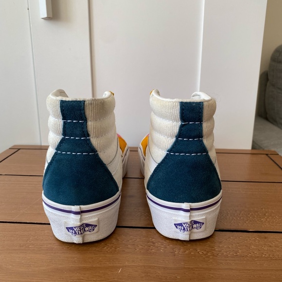 Vans Mini Cord Sk8-Hi Multicolor High-Top Sneakers: Womens Size: 6 - Picture 6 of 8